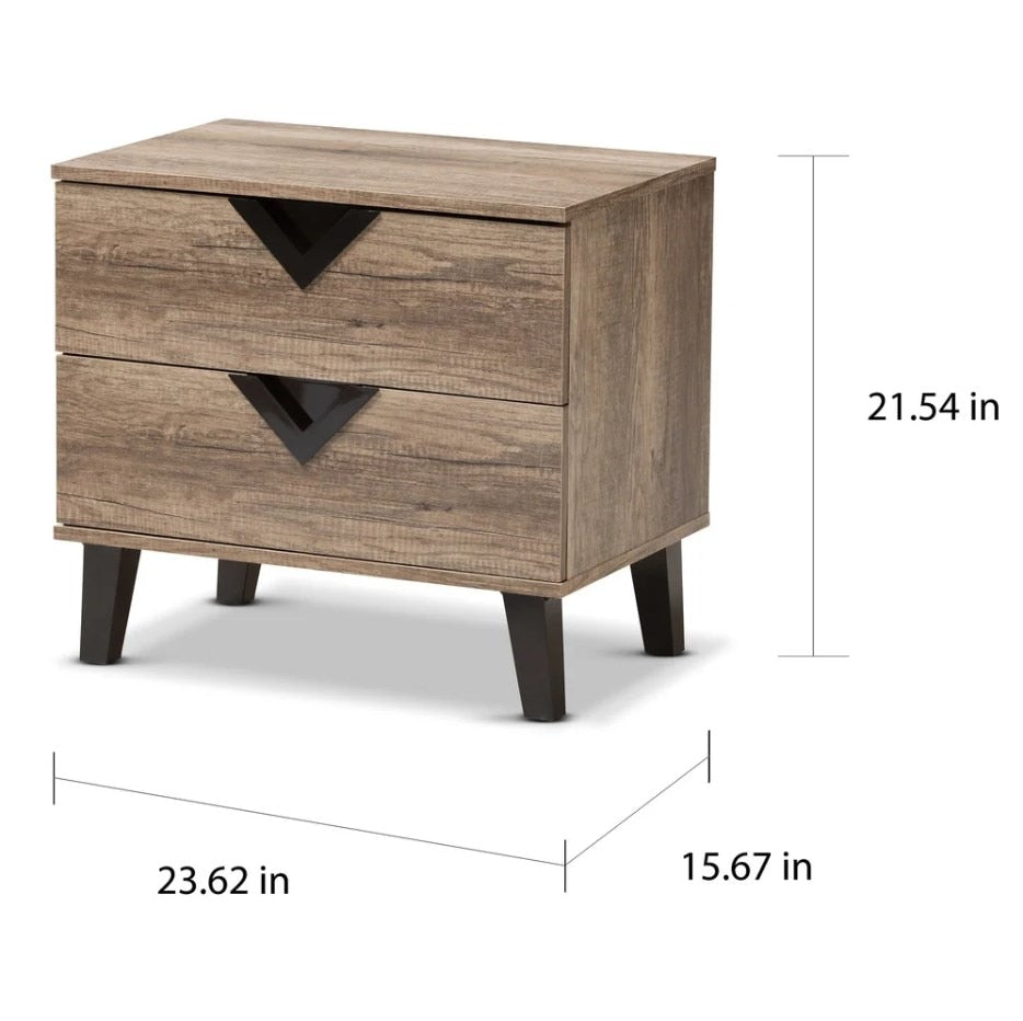 Contemporary Wood Nightstand for Bedrooms or livingroom