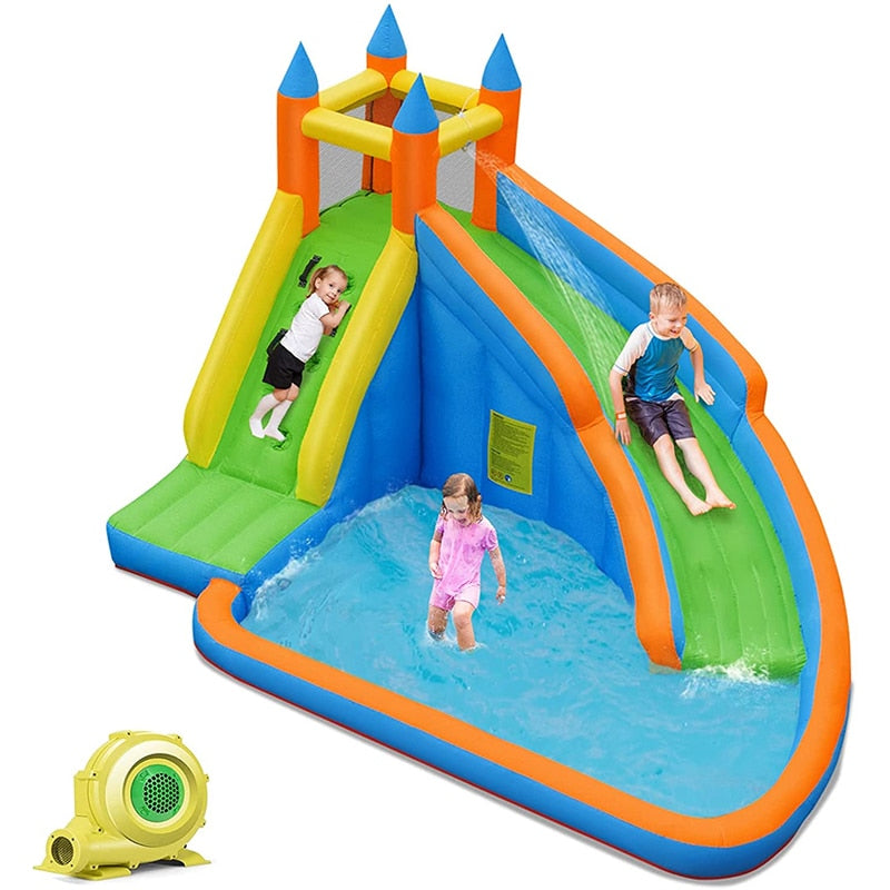 Inflatable Water Slide with Bouncing House