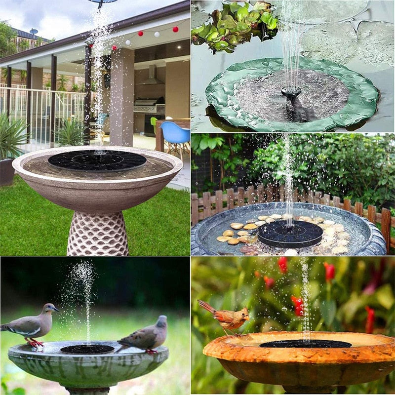 Floating Outdoor Solar Powered Pond/Pool Pump Fountain