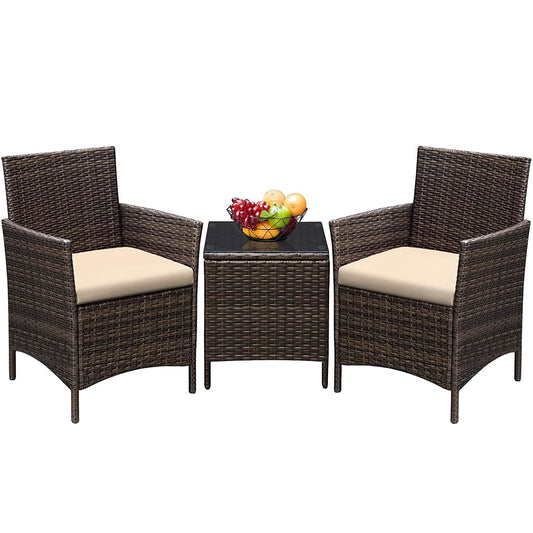 3 Pieces Outdoor Patio Furniture Set