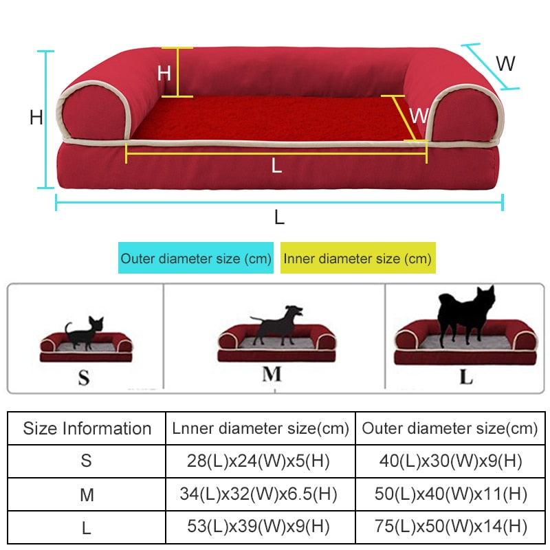 Comfortable Dog and Pet Sofa Bed