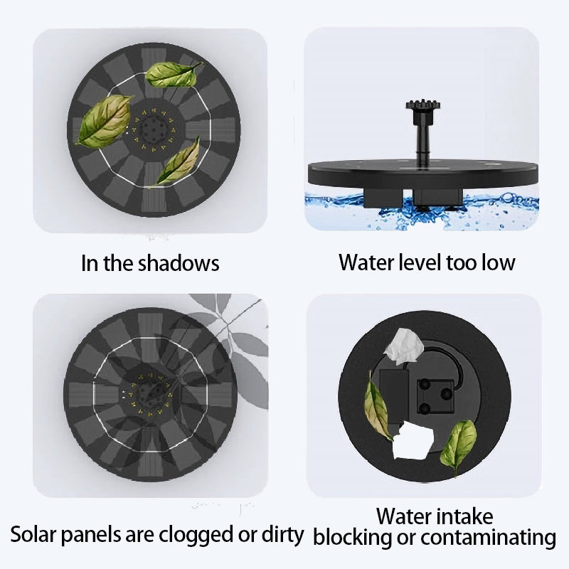 Floating Outdoor Solar Powered Pond/Pool Pump Fountain