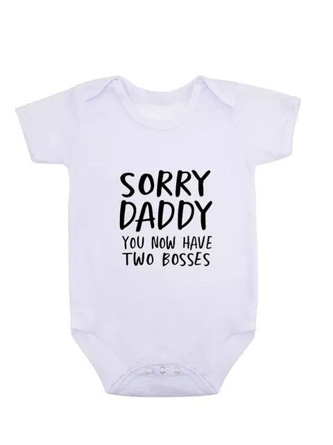 0-18M Sorry Daddy Baby Cotton Romper