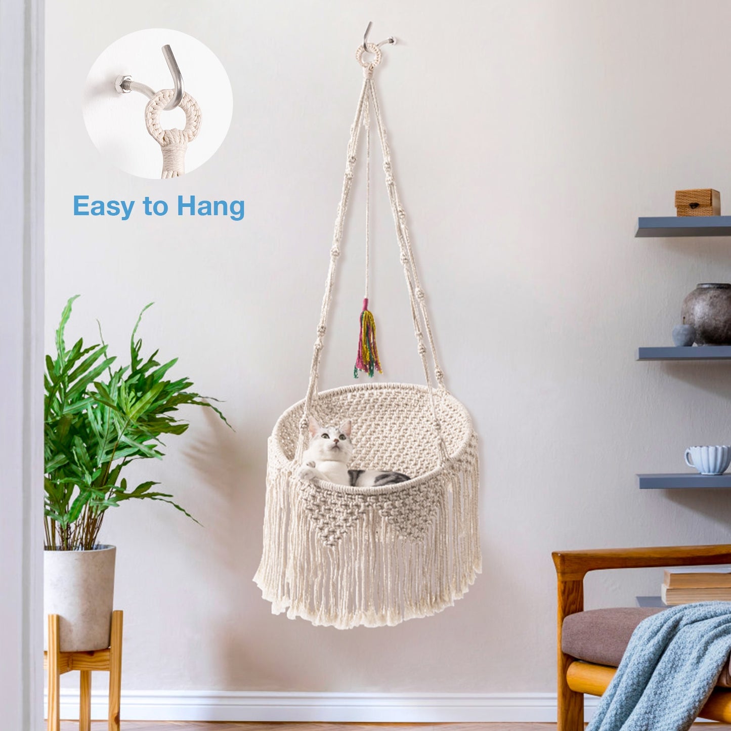 Hanging Hammock Cat Window Perch Bed