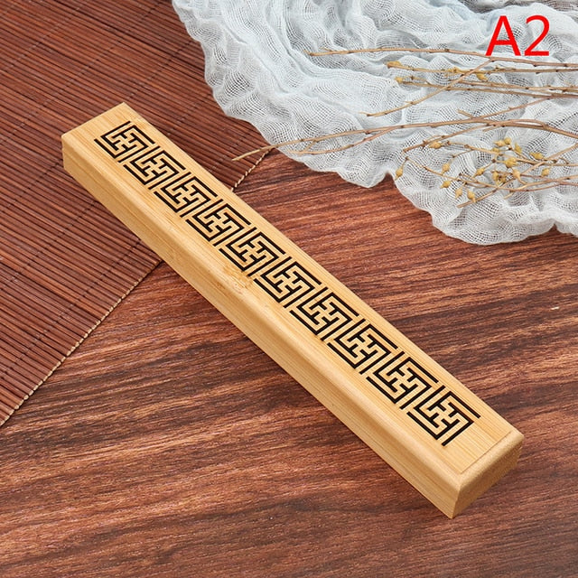 Bamboo Wooden Incense Stick Holder Box