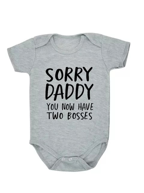 0-18M Sorry Daddy Baby Cotton Romper