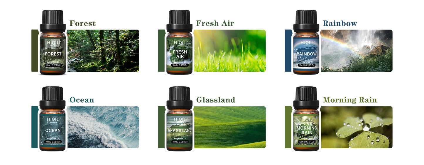 6 pcs Fragrance Oils Set-Nature Theme