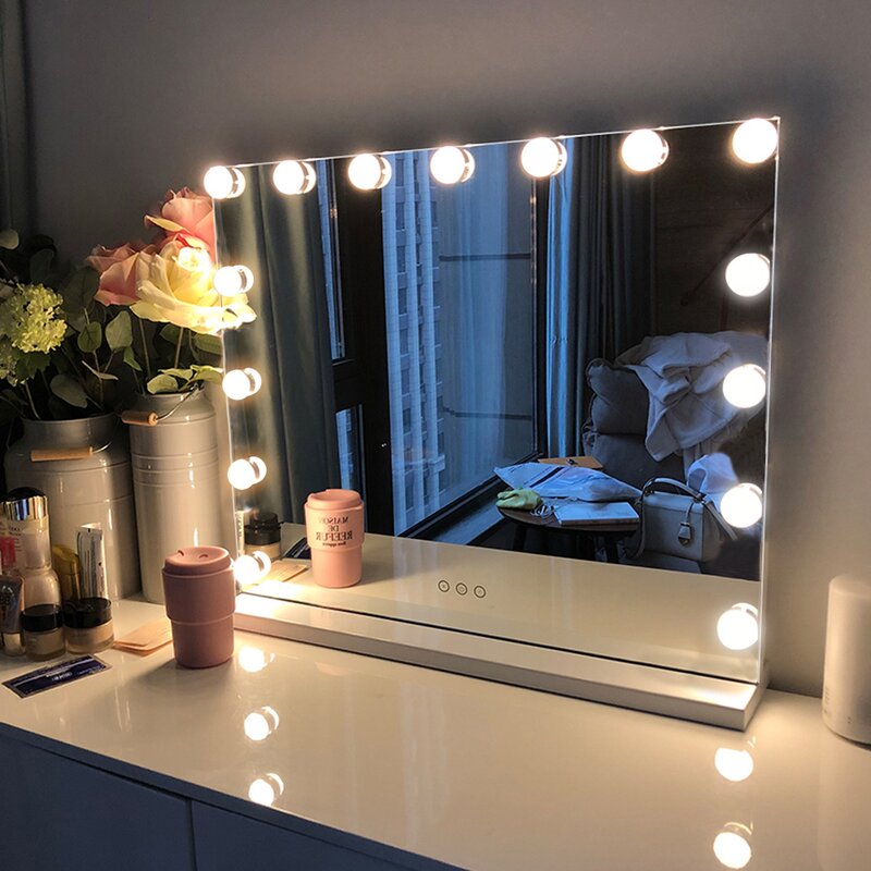 Vanity Dressing Table with Stool and Mirror