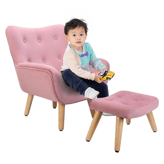 2PCS Kids Chair with Ottoman