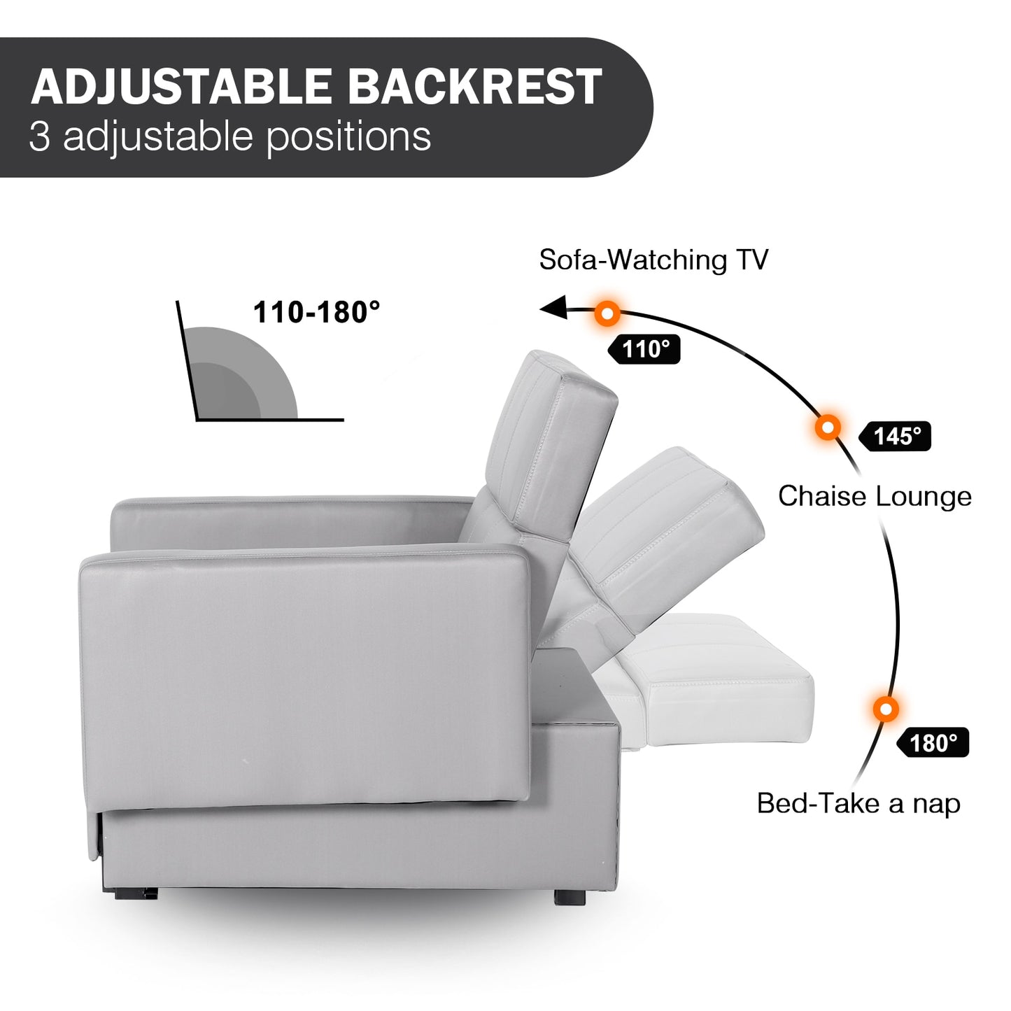 3-in-1 Convertible Sleep Chair Recliner