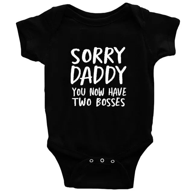 0-18M Sorry Daddy Baby Cotton Romper