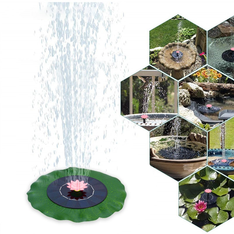 Floating Outdoor Solar Powered Pond/Pool Pump Fountain