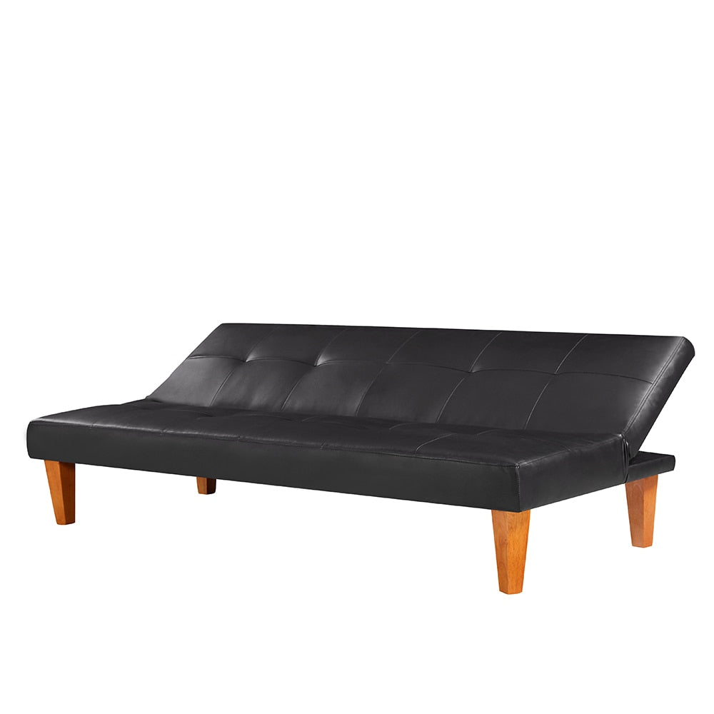 PU Leather Sofa Bed Convertible Folding Futon