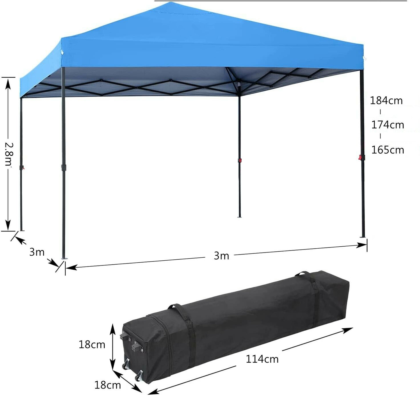 Outdoor Pop Up Canopy Tent with SandBags