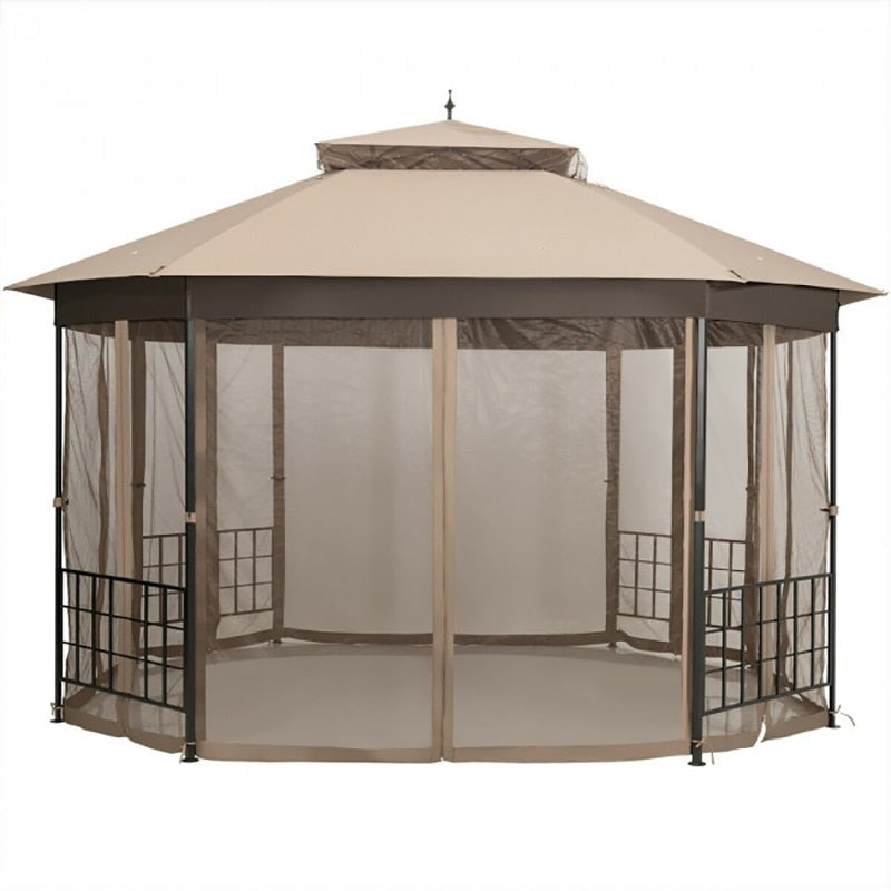 Octagonal Patio Gazebo Tent with Net