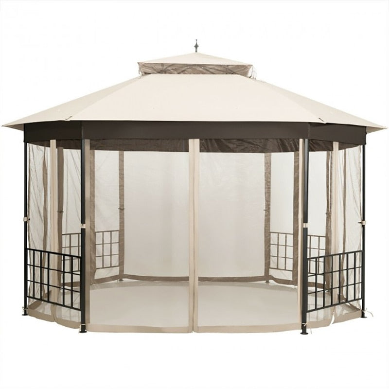 Octagonal Patio Gazebo Tent with Net