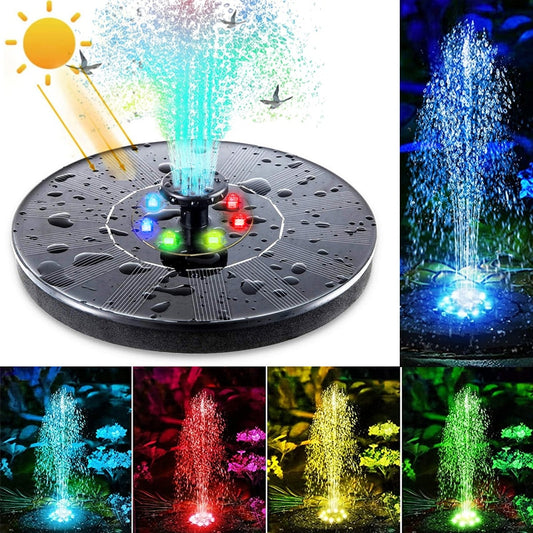 Floating Outdoor Solar Powered Pond/Pool Pump Fountain