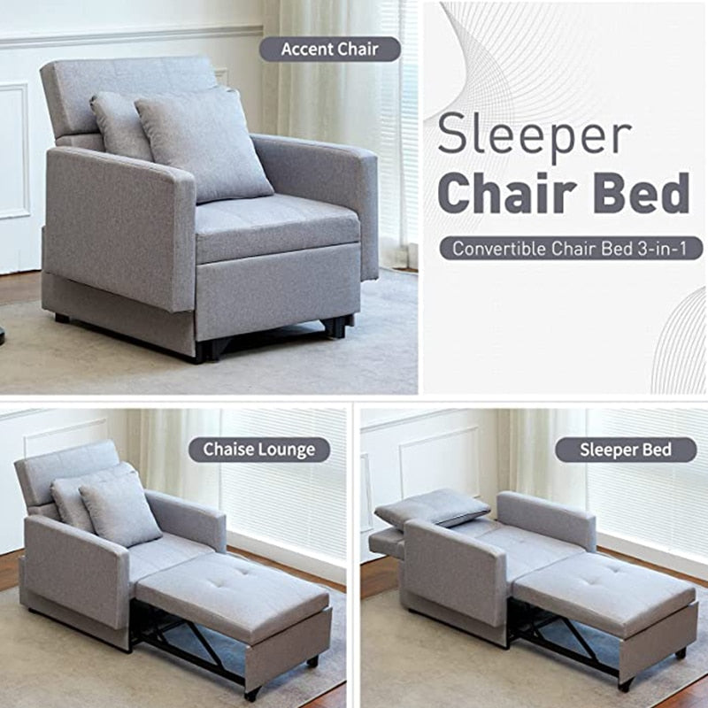 3-in-1 Convertible Sleep Chair Recliner