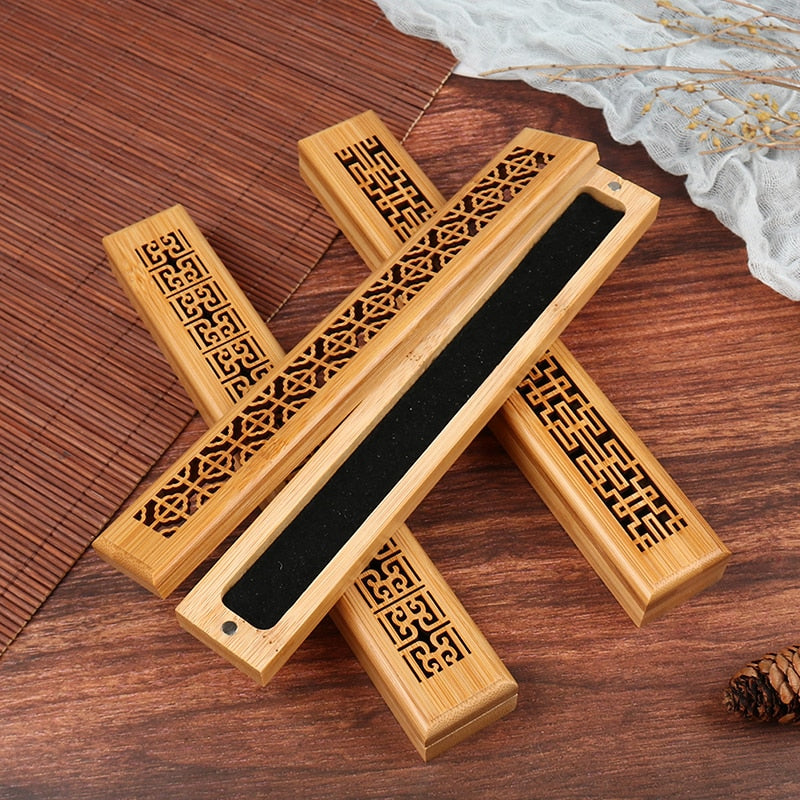 Bamboo Wooden Incense Stick Holder Box