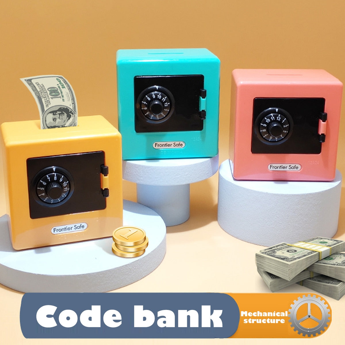 Kids Piggy Bank Safe Box