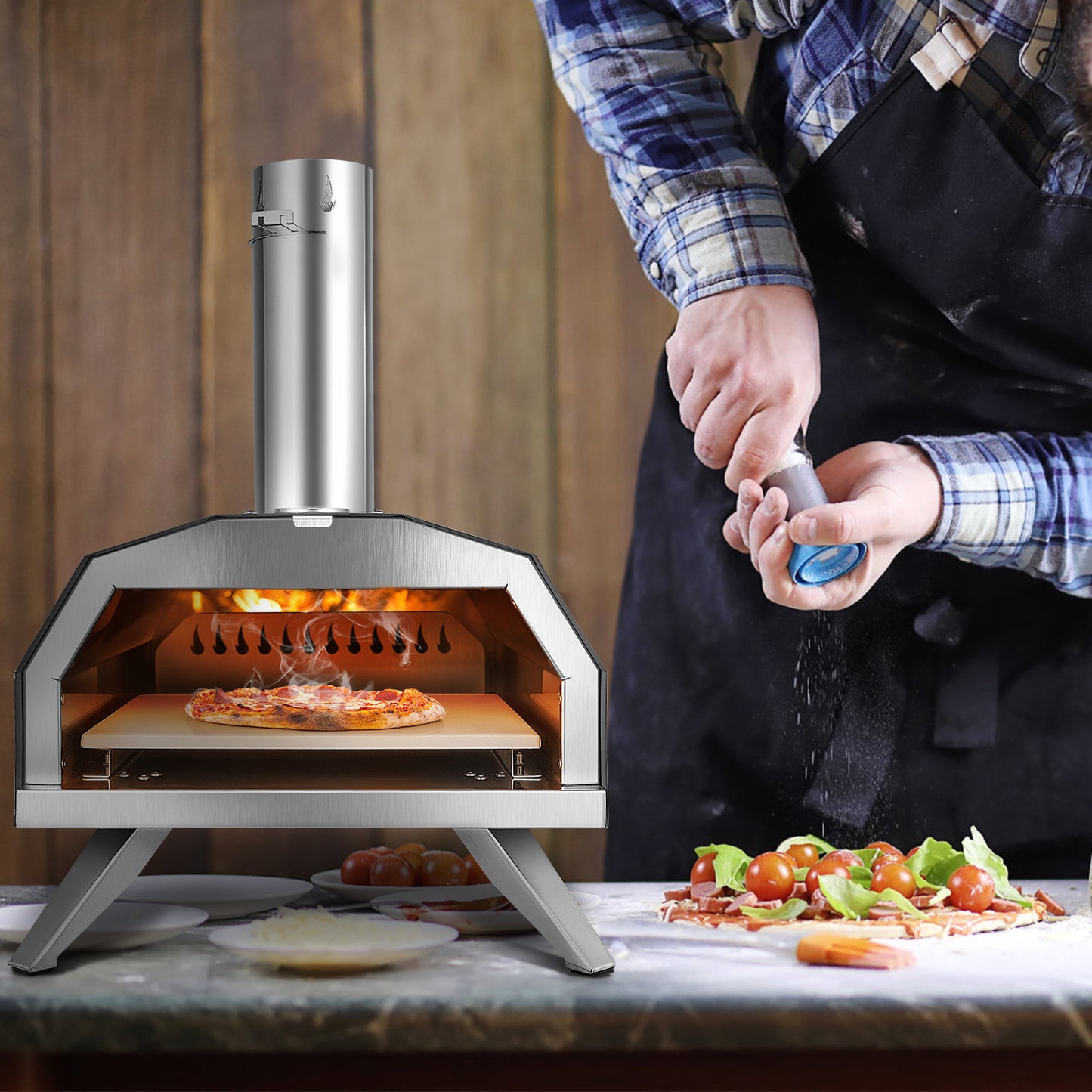 Portable Outdoor Pizza Wood Fired Oven