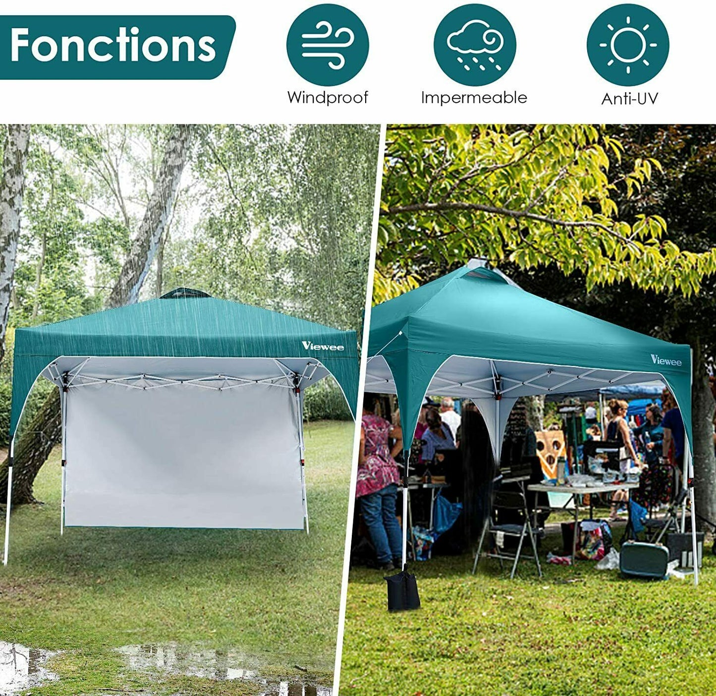 Outdoor Pop Up Canopy Tent with SandBags