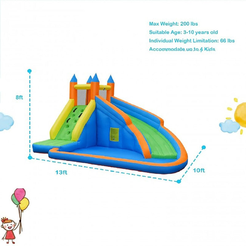 Inflatable Water Slide with Bouncing House