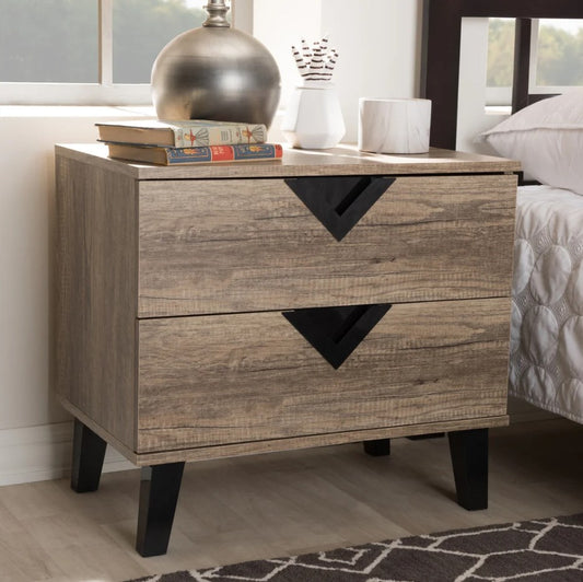 Contemporary Wood Nightstand for Bedrooms or livingroom