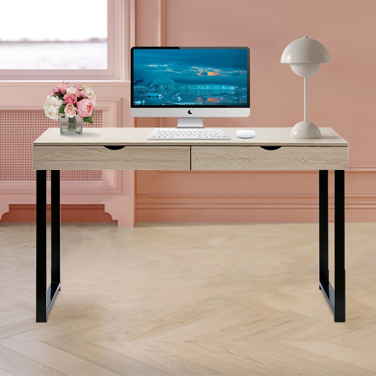 Computer Desk Workstation With 2 Drawers