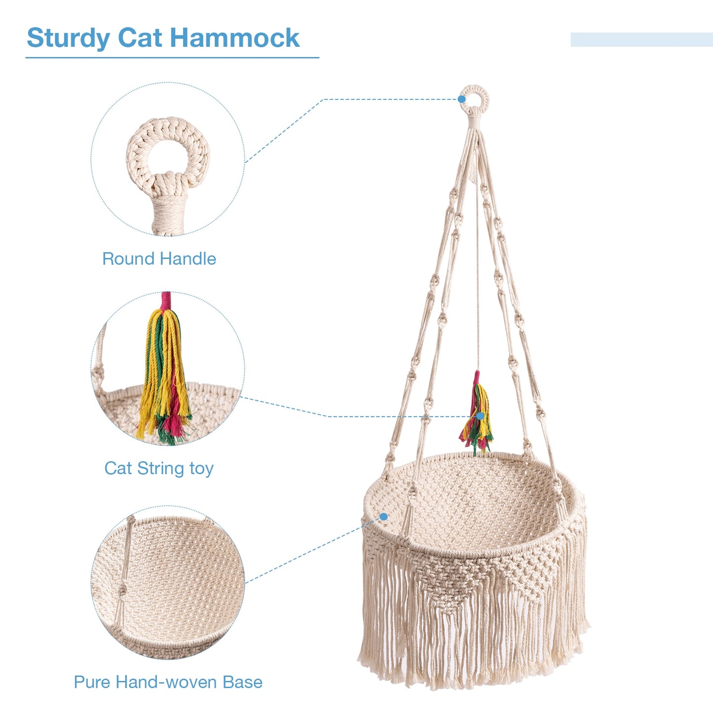 Hanging Hammock Cat Window Perch Bed