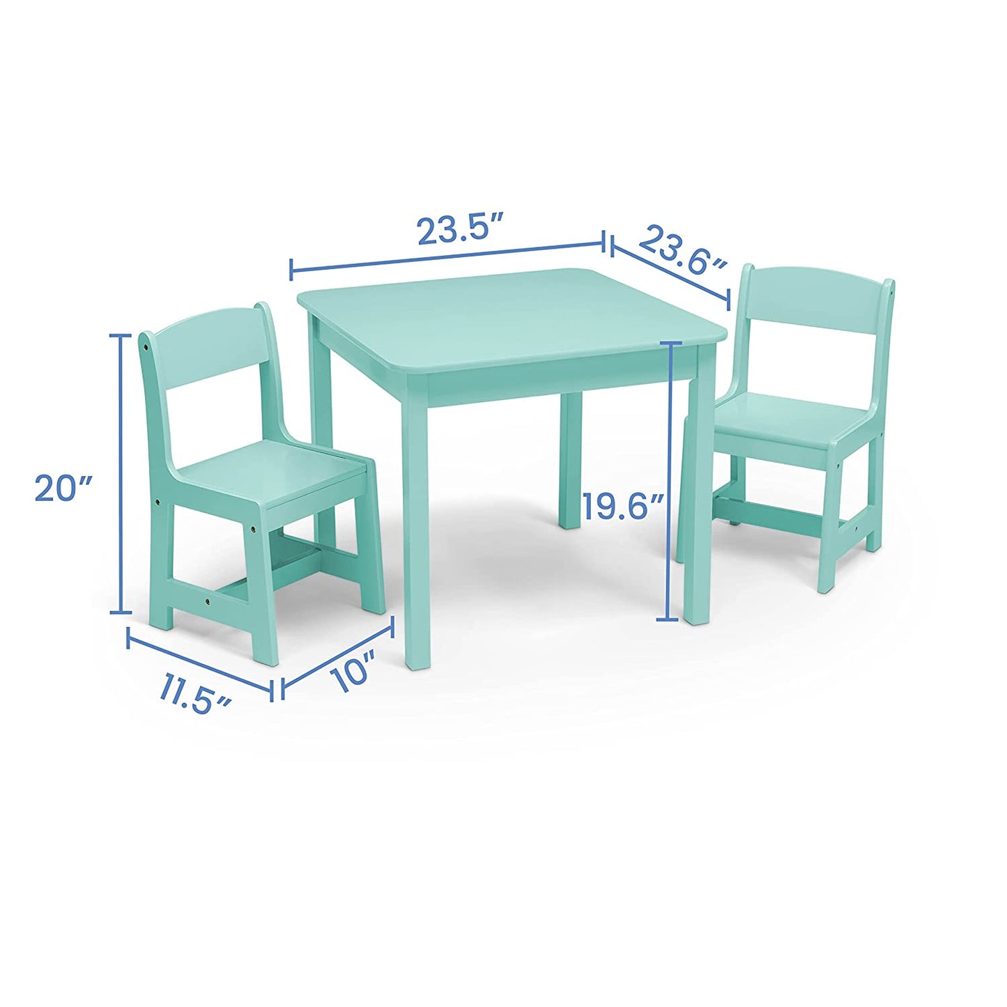 Kids Wood Table and Chair Set