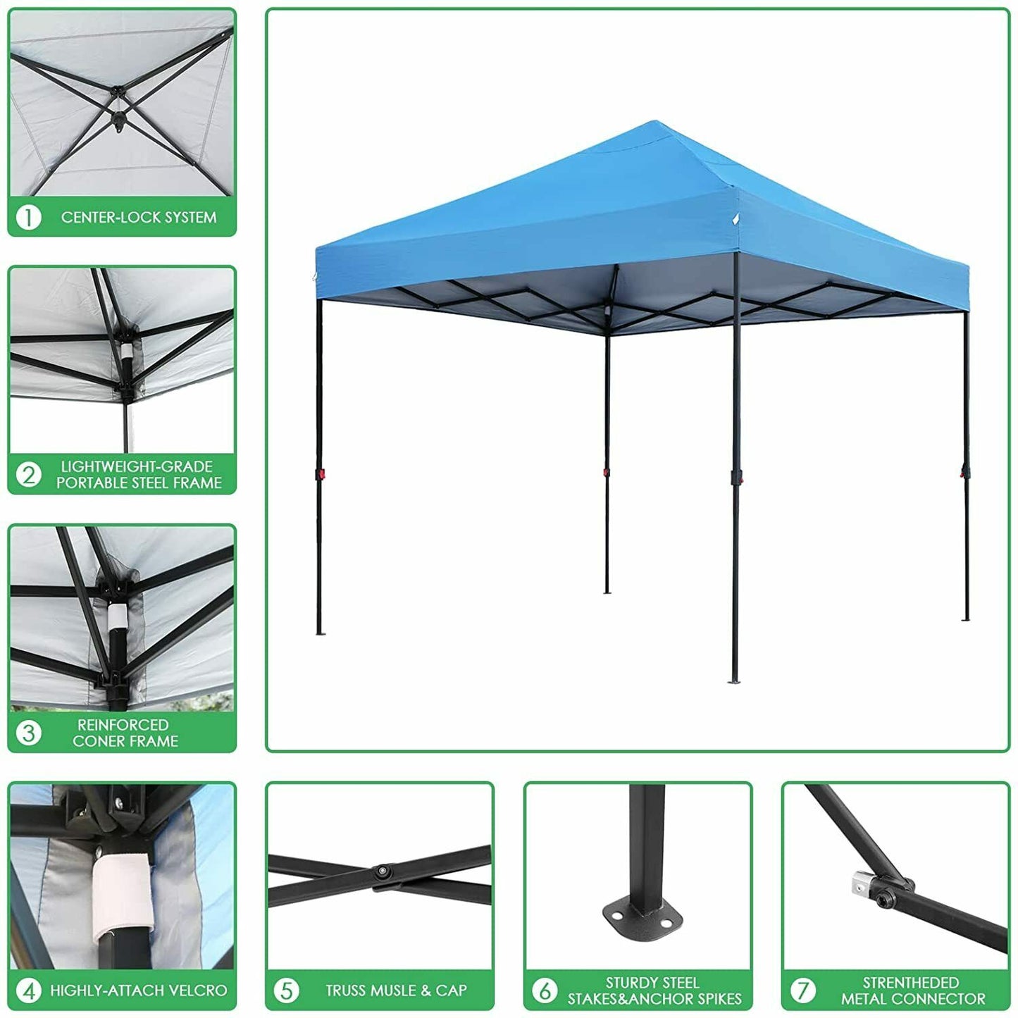 Outdoor Pop Up Canopy Tent with SandBags