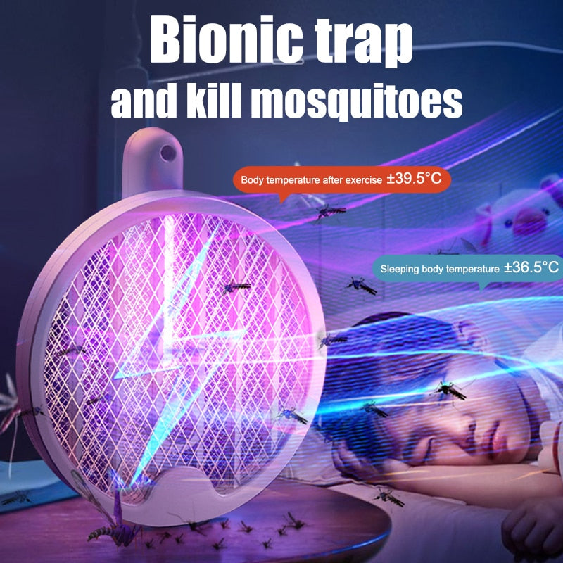 Portable Fly Mosquito Swatter Bug Zapper