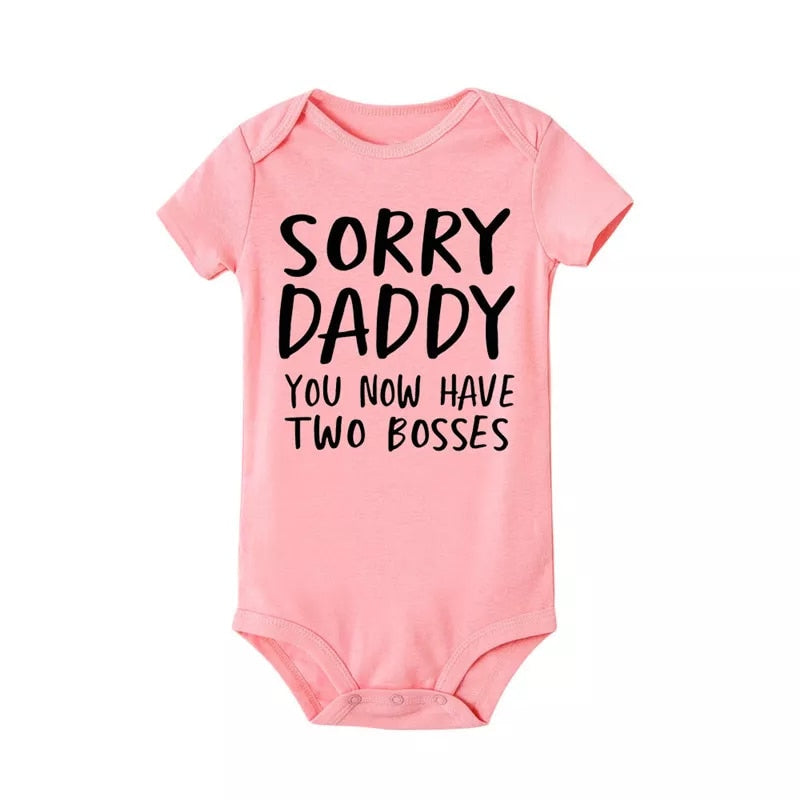 0-18M Sorry Daddy Baby Cotton Romper