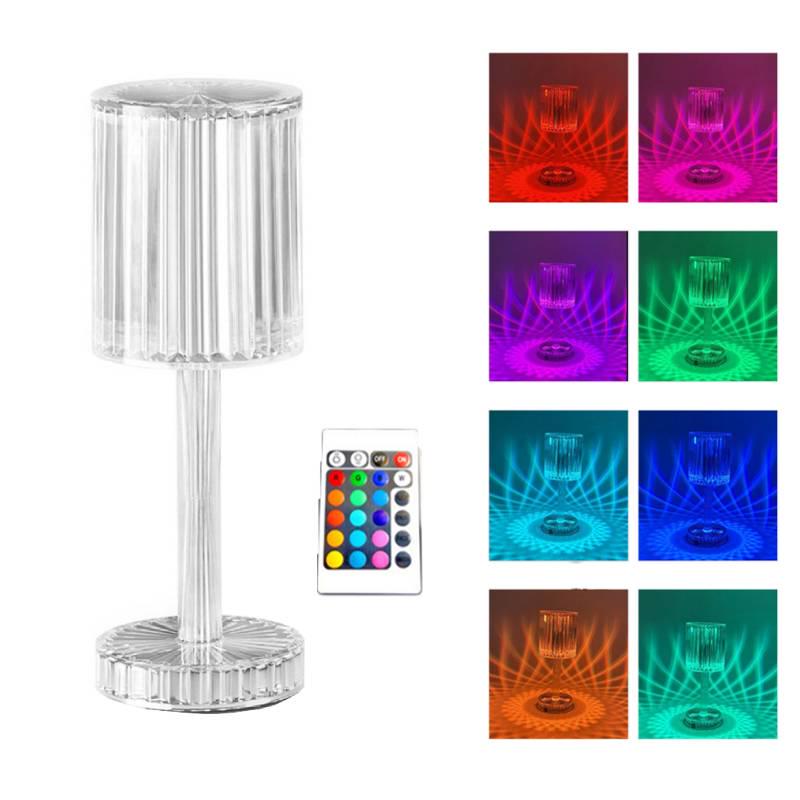 Crystal Colors Touch Table Lamp Light