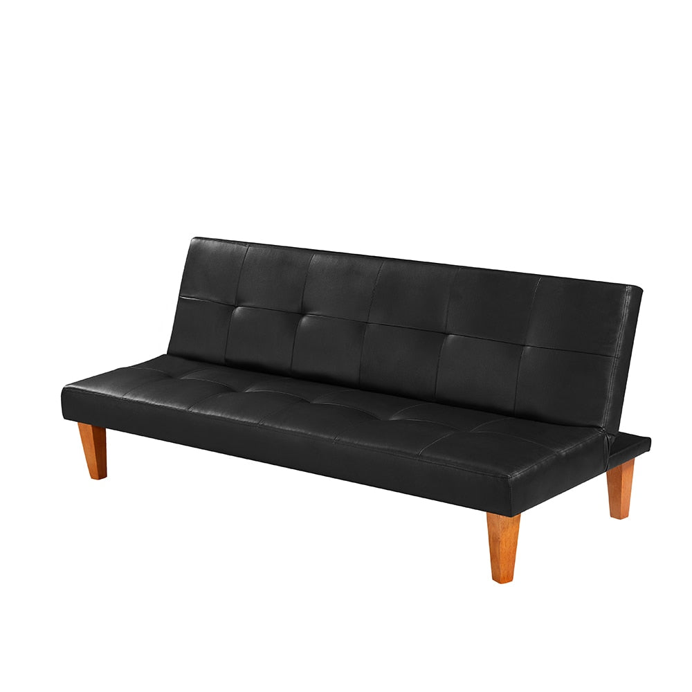 PU Leather Sofa Bed Convertible Folding Futon