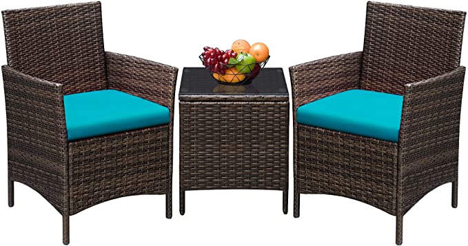 3 Pieces Outdoor Patio Furniture Set