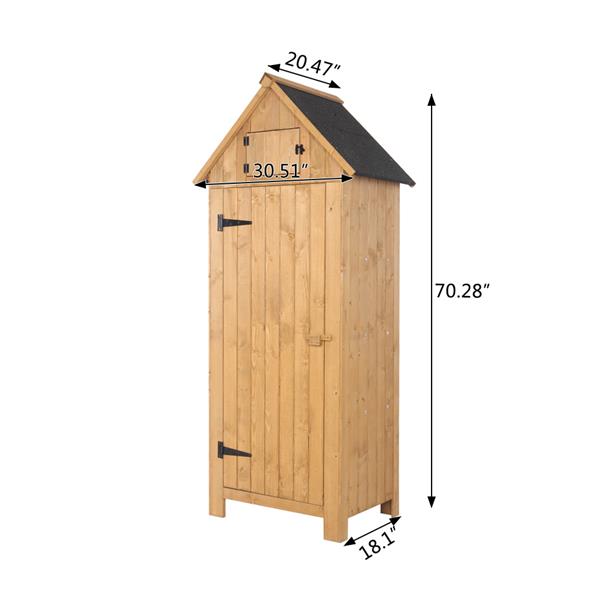 Wood Shed and storage with Single Door