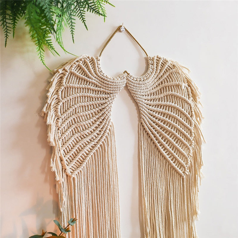 Hanging Angel Wing Woven Tapestry