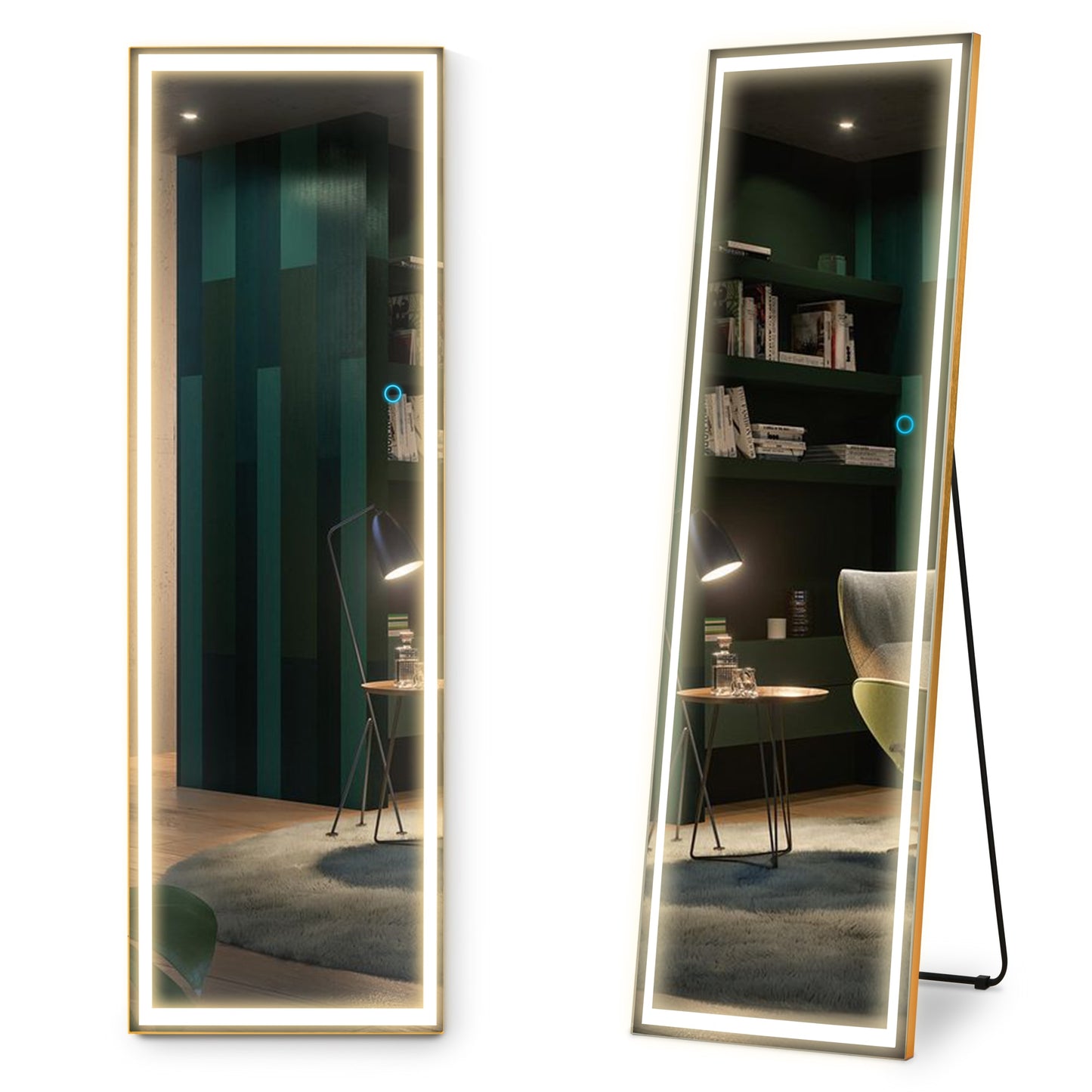 LED mirror single-sided full-length mirror