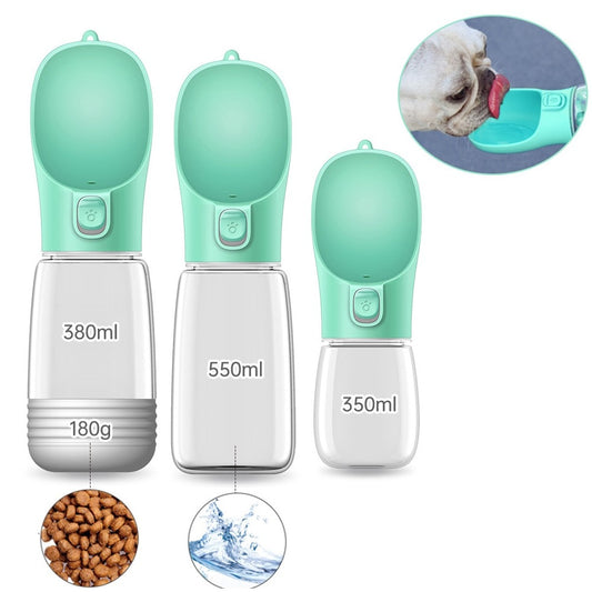 Portable Dog Water Bottle and Food Dispenser