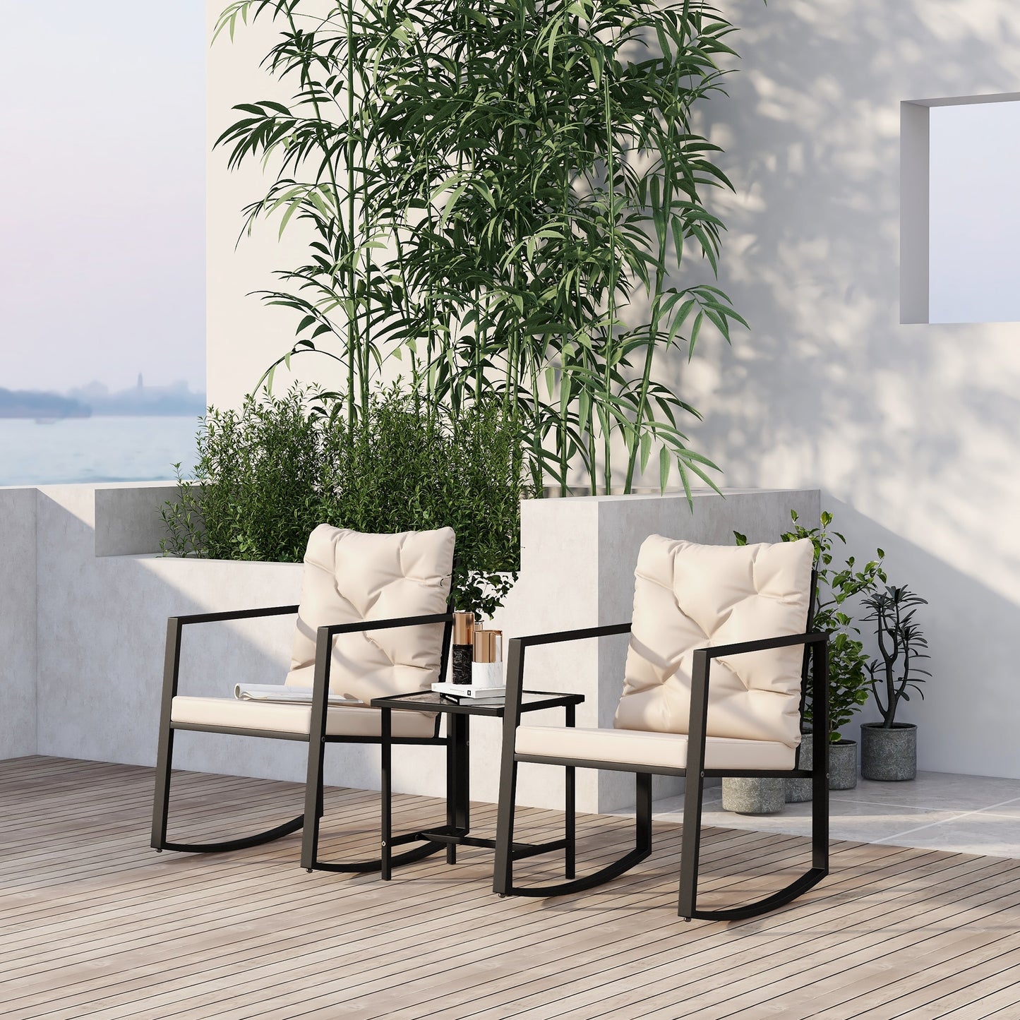 3 Pieces Patio Furniture Outdoor Set