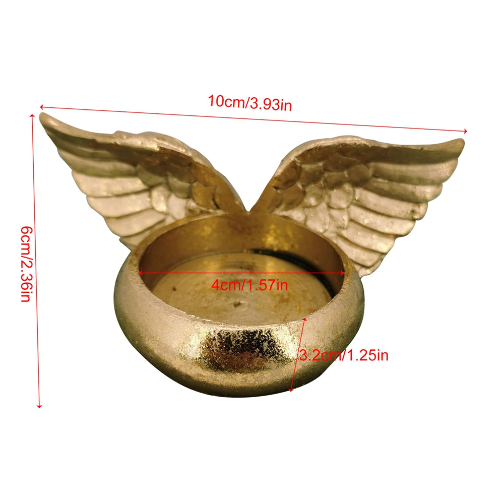 Resin Angel Wings Memorial Candle Holder