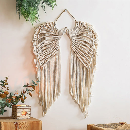 Hanging Angel Wing Woven Tapestry