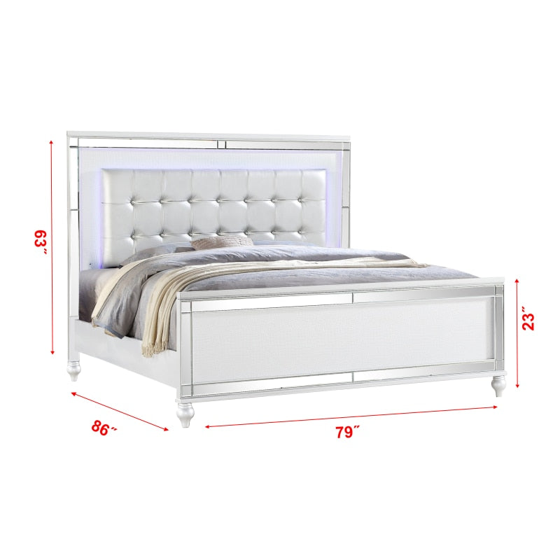 4 PCS Luxury Bedroom Set King Size