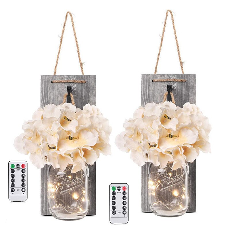 LED Wall Light Jar Lantern Lamp