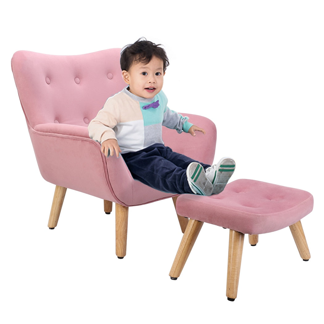 2PCS Kids Chair with Ottoman