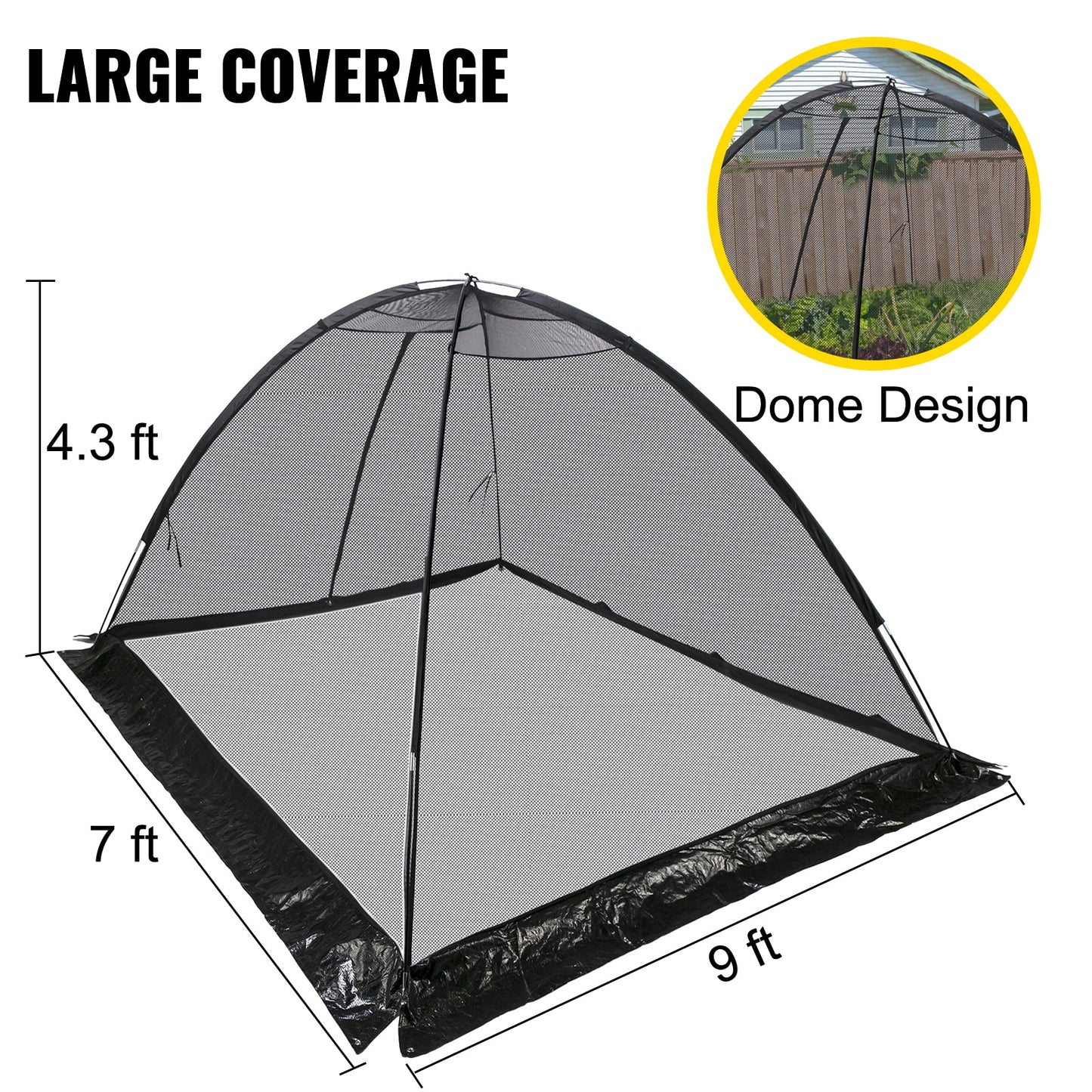 Garden Dome Pond or Plant Mesh Cover