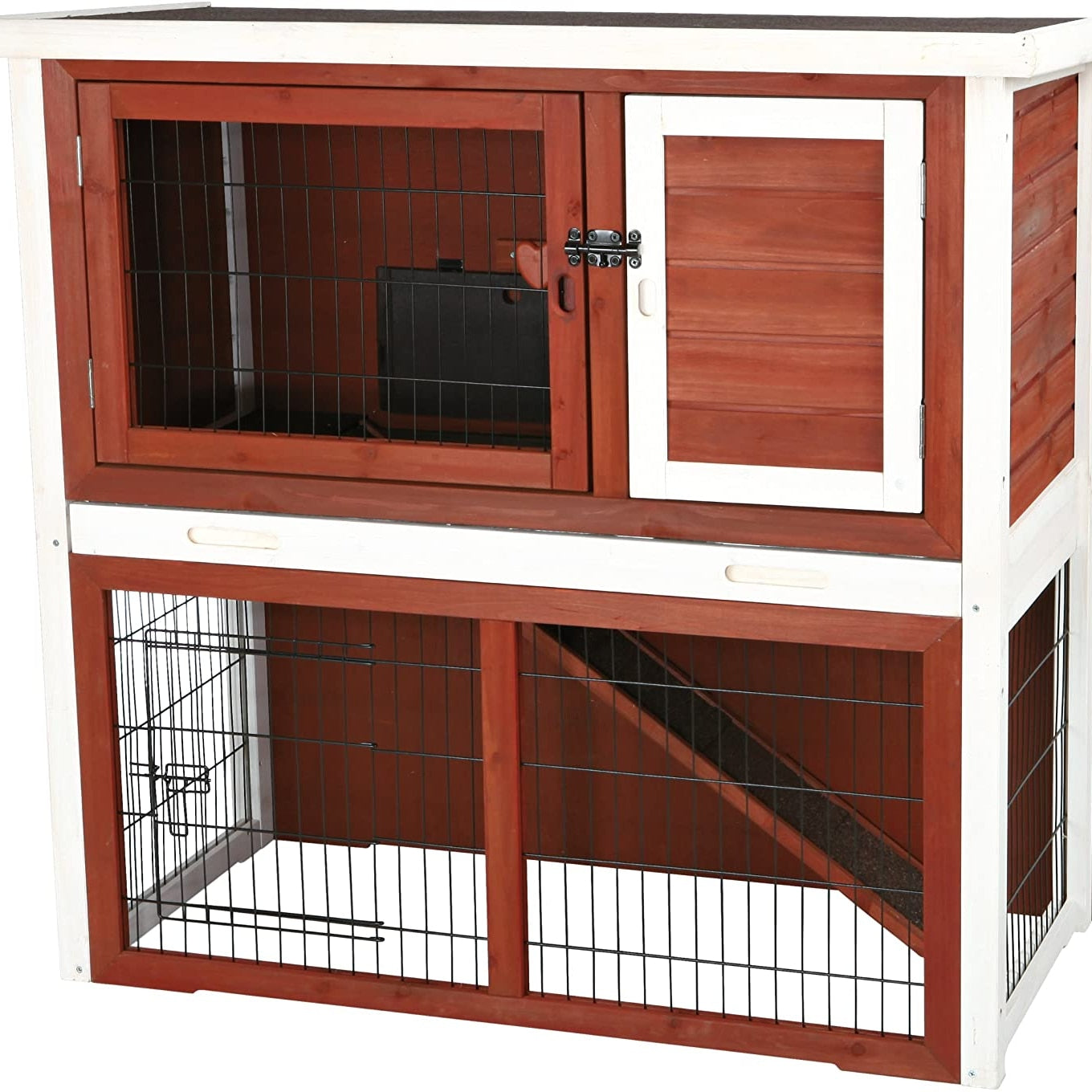 Rabbit or guinea pig cage w/pitched roof