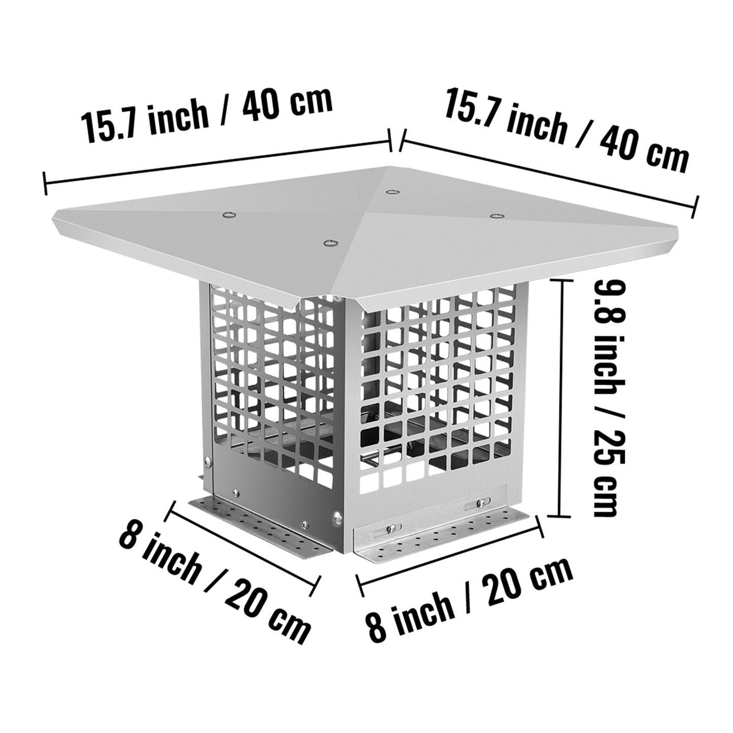 Chimney Cap Flue Mesh Fireplace Chimney Cover